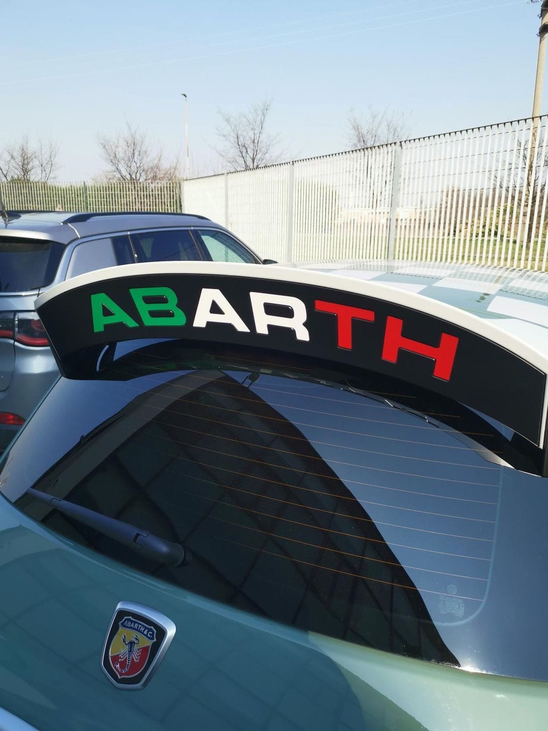 Abarth 70th Alerón Spoiler Original FCA Vinilo Letras Vinyl Letters