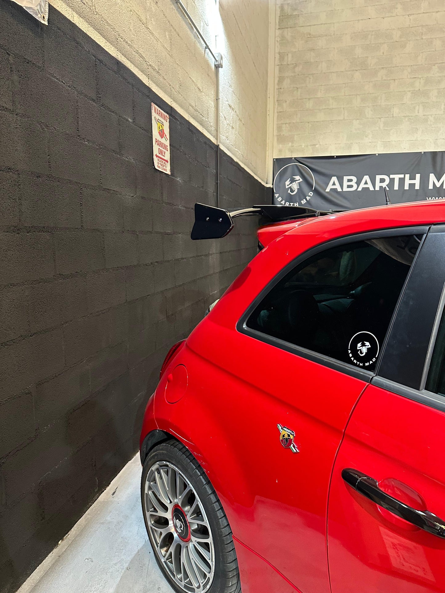 Abarth 500/595/695 Arrow Spoiler Design Japan Style Alerón ABS