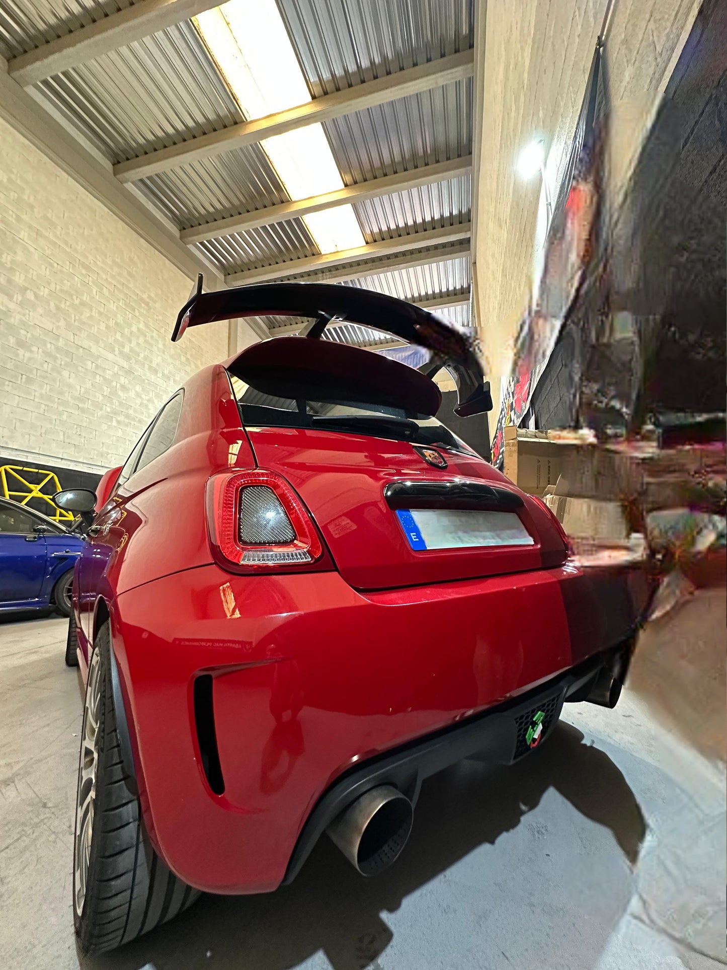 Abarth 500/595/695 Arrow Spoiler Design Japan Style Alerón ABS