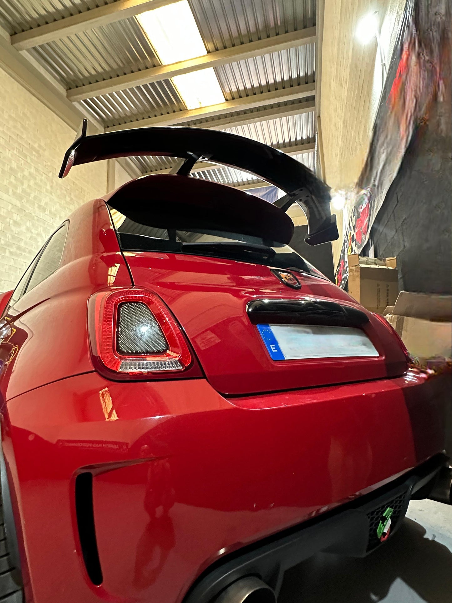 Abarth 500/595/695 Arrow Spoiler Design Japan Style Alerón ABS