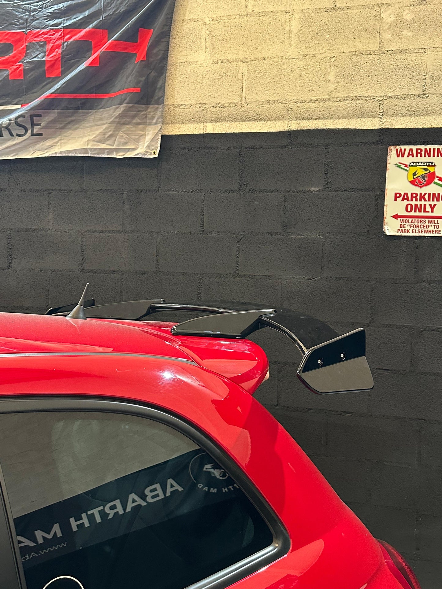 Abarth 500/595/695 Arrow Spoiler Design Japan Style Alerón ABS