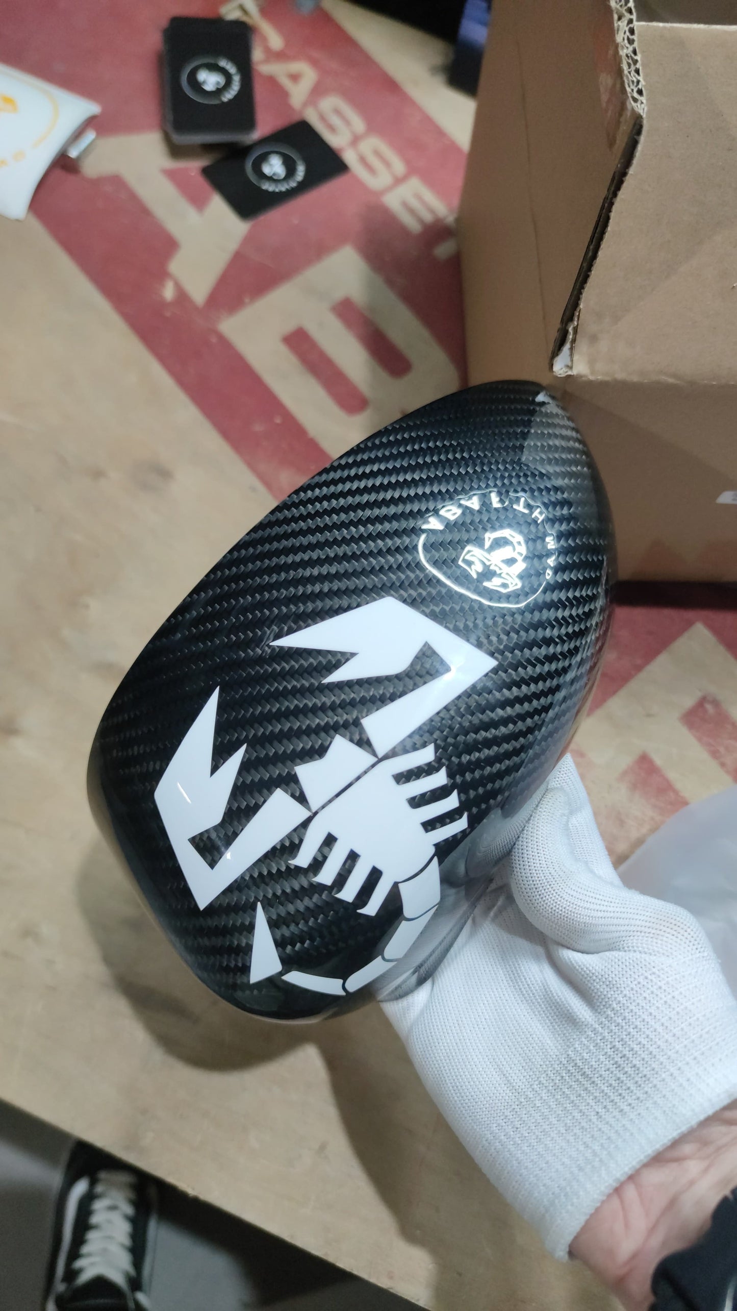 Abarth Fiat Carcasa Retrovisores Espejos Mirror Fibra de Carbono Vinilo Lacado