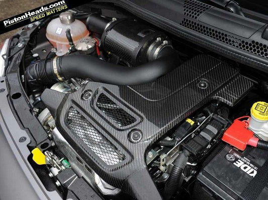 Abarth Fiat Cover Engine Bay Tapa Motor Estético Replica Biposto Fibra de Carbono Real 100%