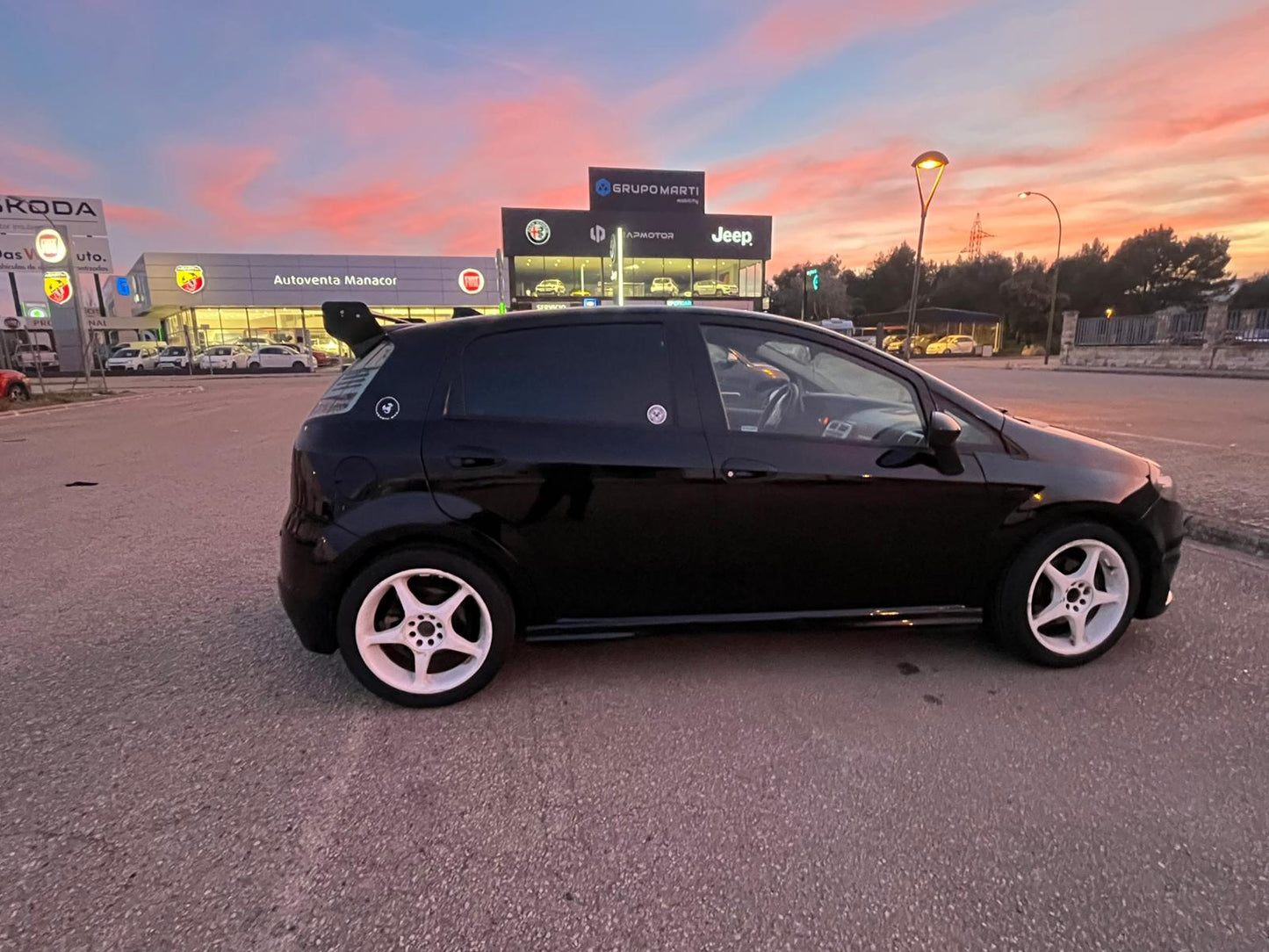 Abarth Fiat GPA Evo Punto Spoiler Alerón Trackaero