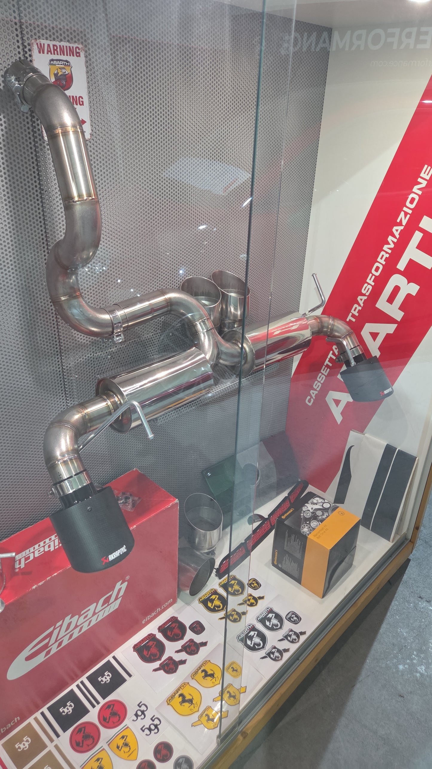 Abarth Rear Exhaust Silenced Escape Trasero Doble Silencioso Colas 104/114/121mm Akrapovic