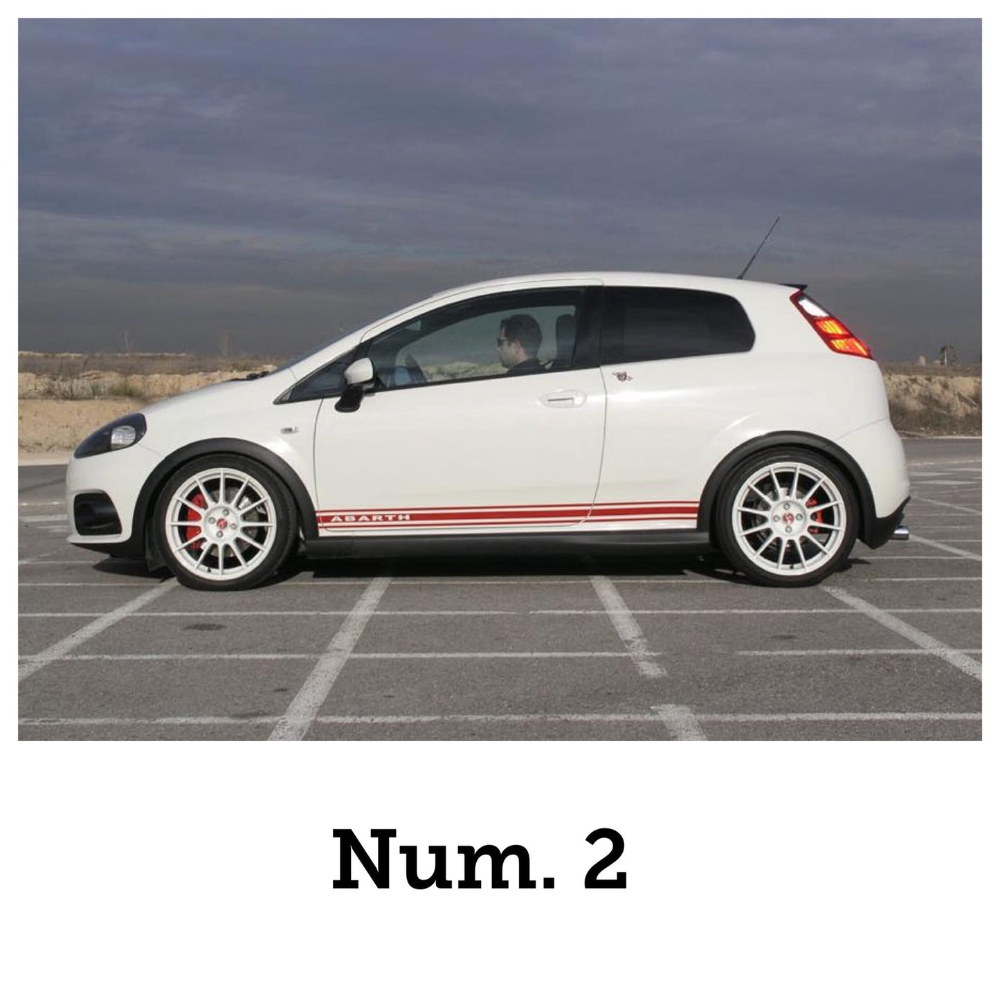 Abarth Punto Vinilo Franjas (2) Vinyl Stickers