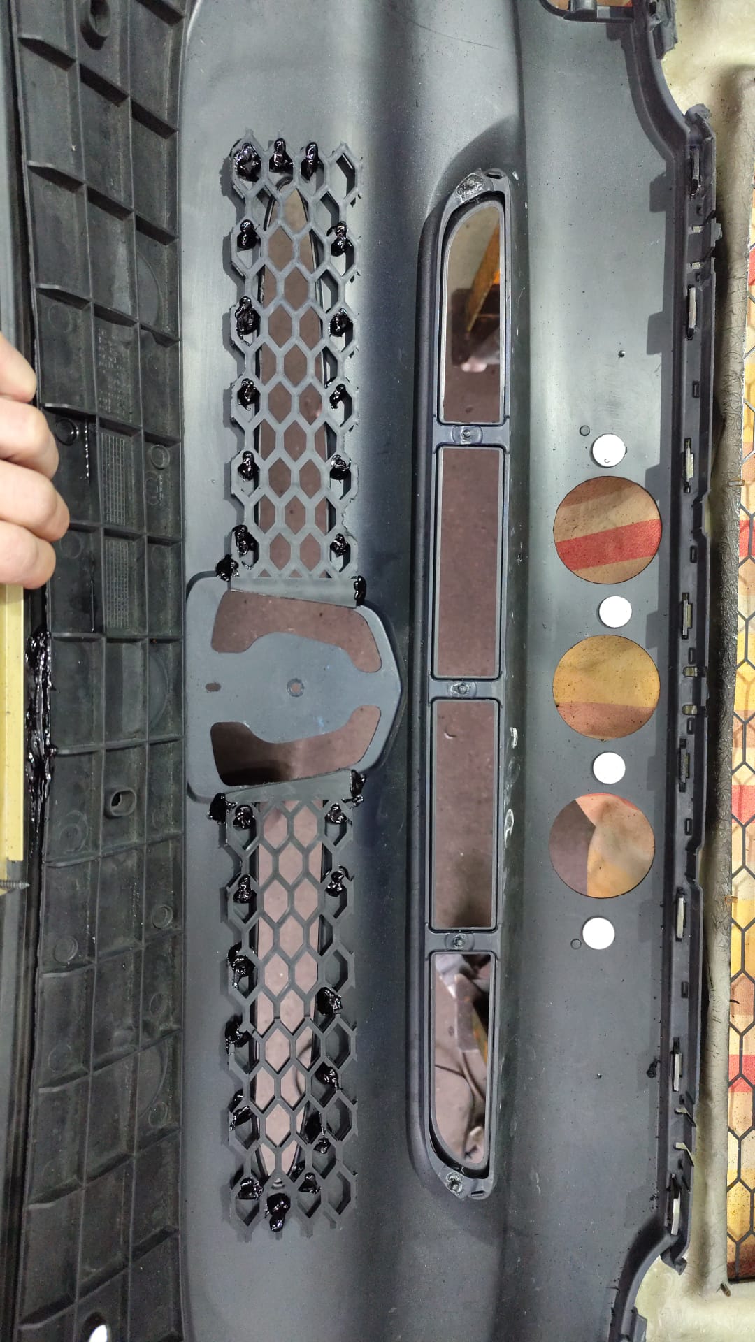 Abarth Racing Emblema Frontal Logo Front Race Set + Rejilla Grill 🏁