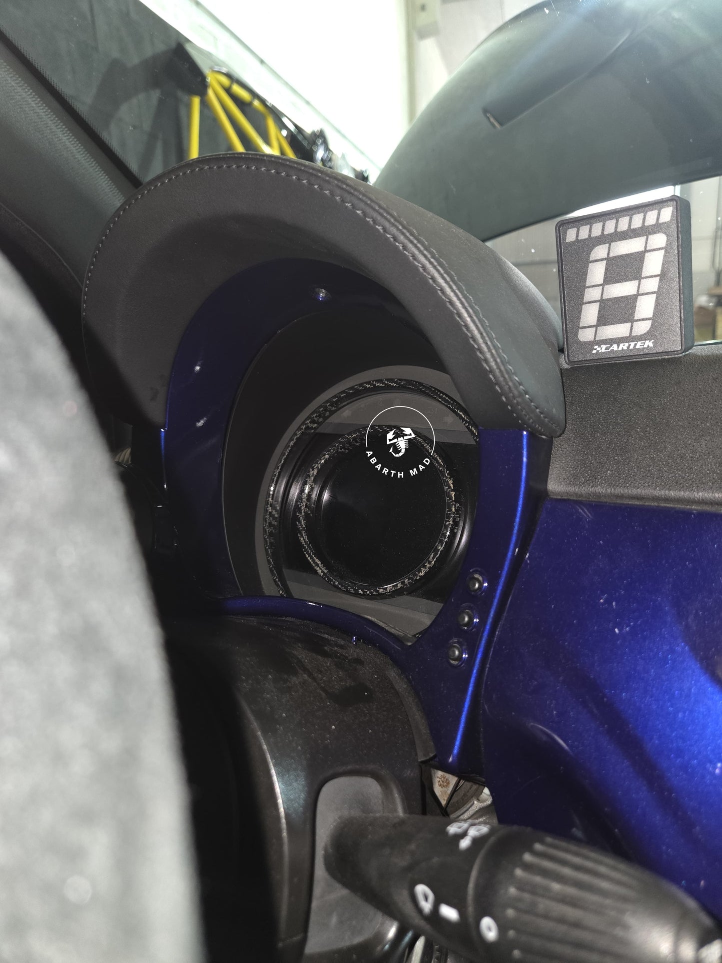 Abarth 2015-2024 Digital TFT Aros Carbono Carbon Fiber Tachometer Rings