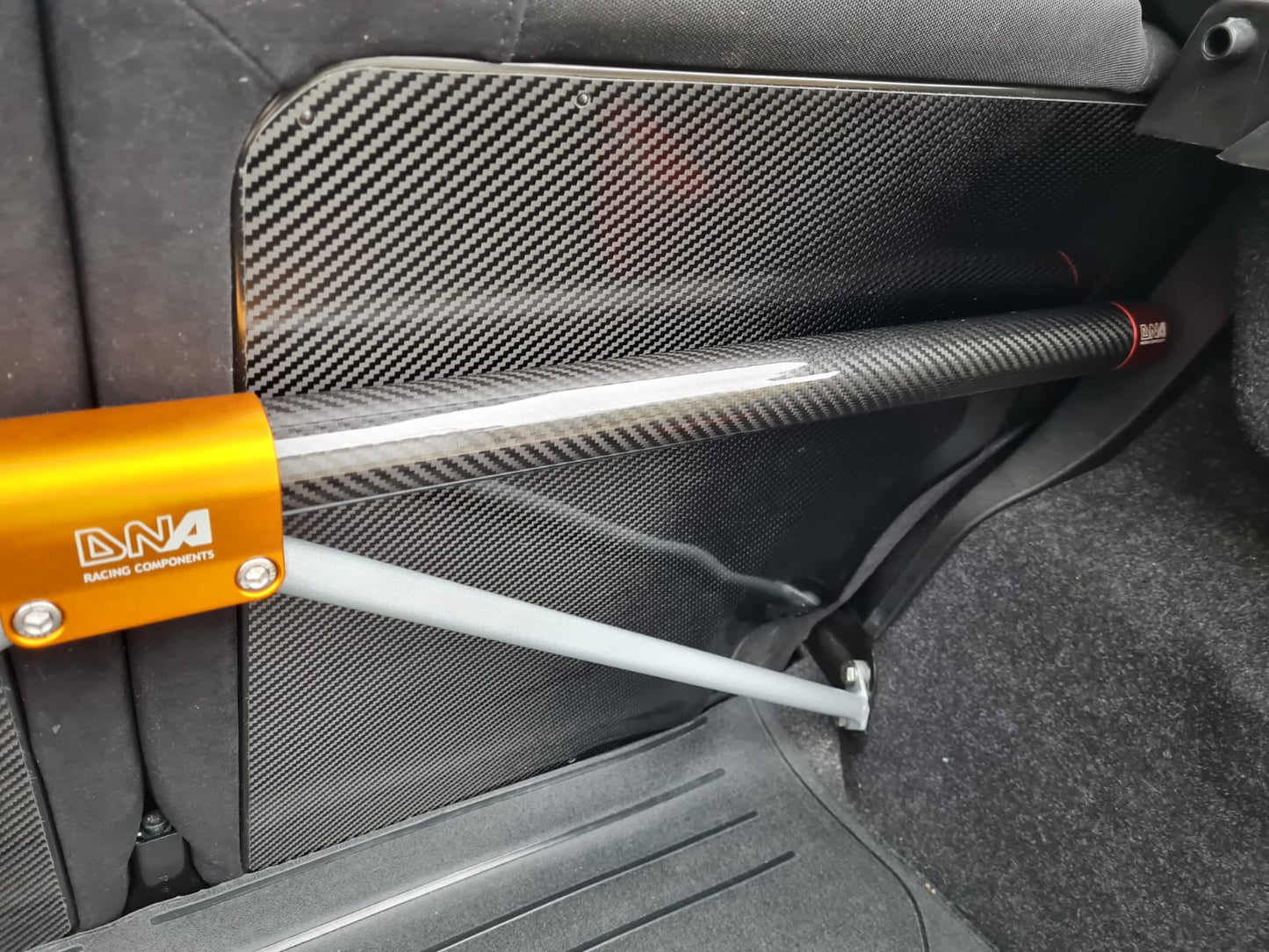 Abarth Cover Fibra de Carbono Respaldo Asientos Traseros