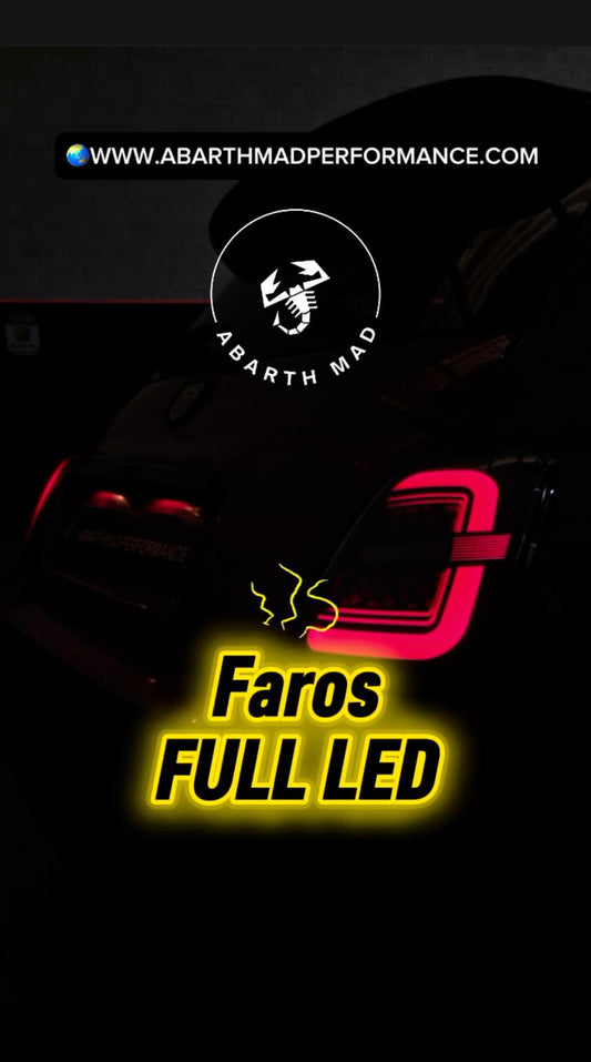 Abarth & Fiat 500 2008-2023 Full Led Faros Traseros Tail lights Pre Restyling & Restyling Homologados