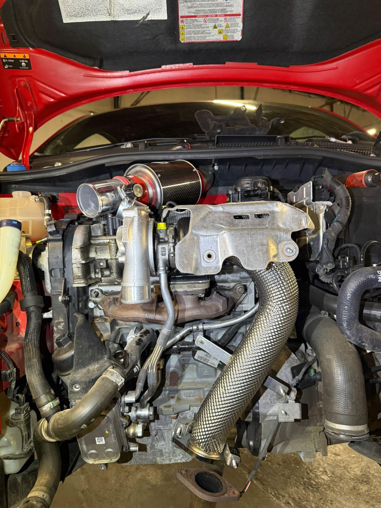 Abarth Downpipe TD04 Inox Doble sonda 63,5mm