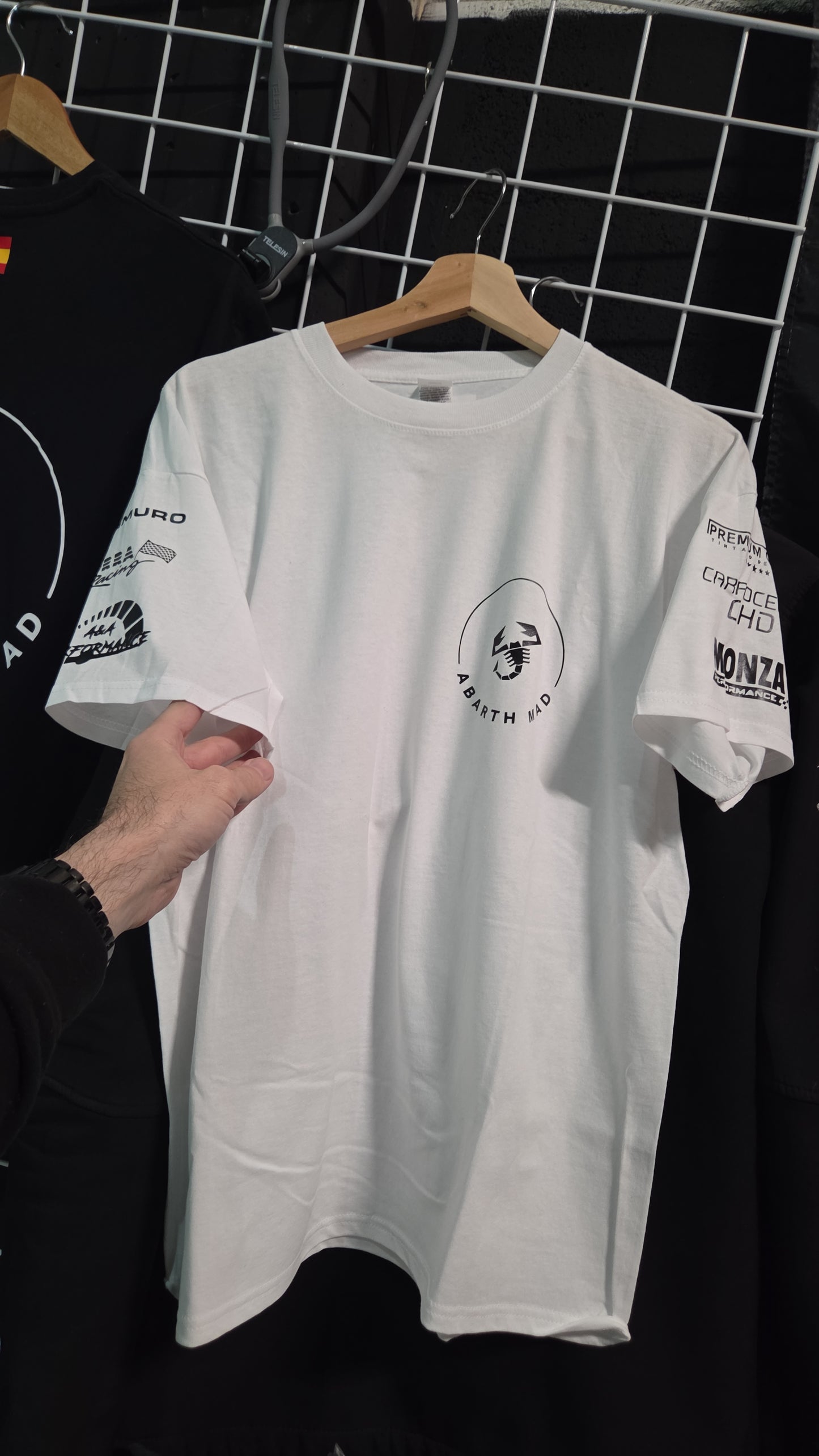 Camisetas Abarth Mad Manga Corta Tshirt Black Or White