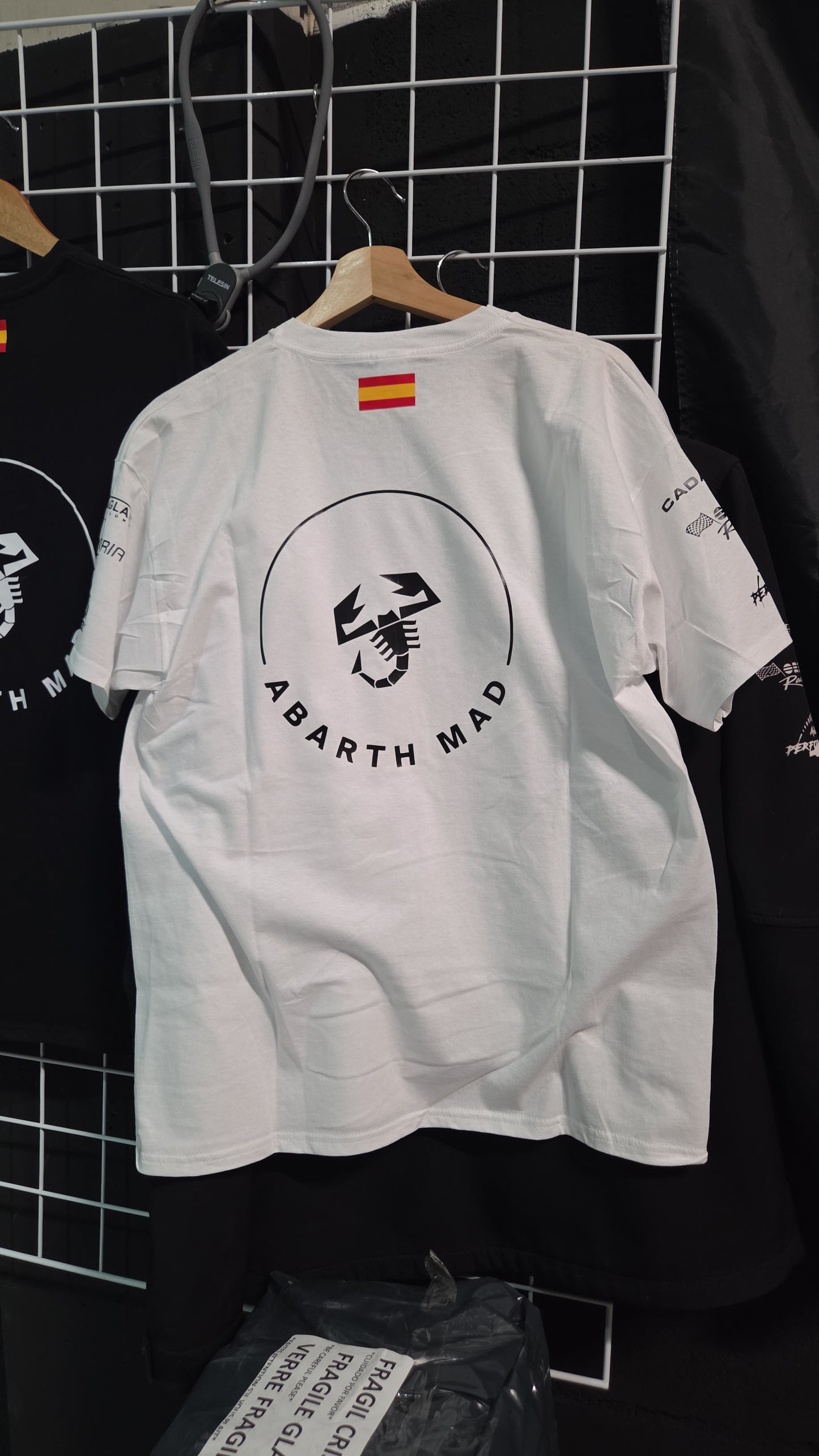 Camisetas Abarth Mad Manga Corta Tshirt Black Or White