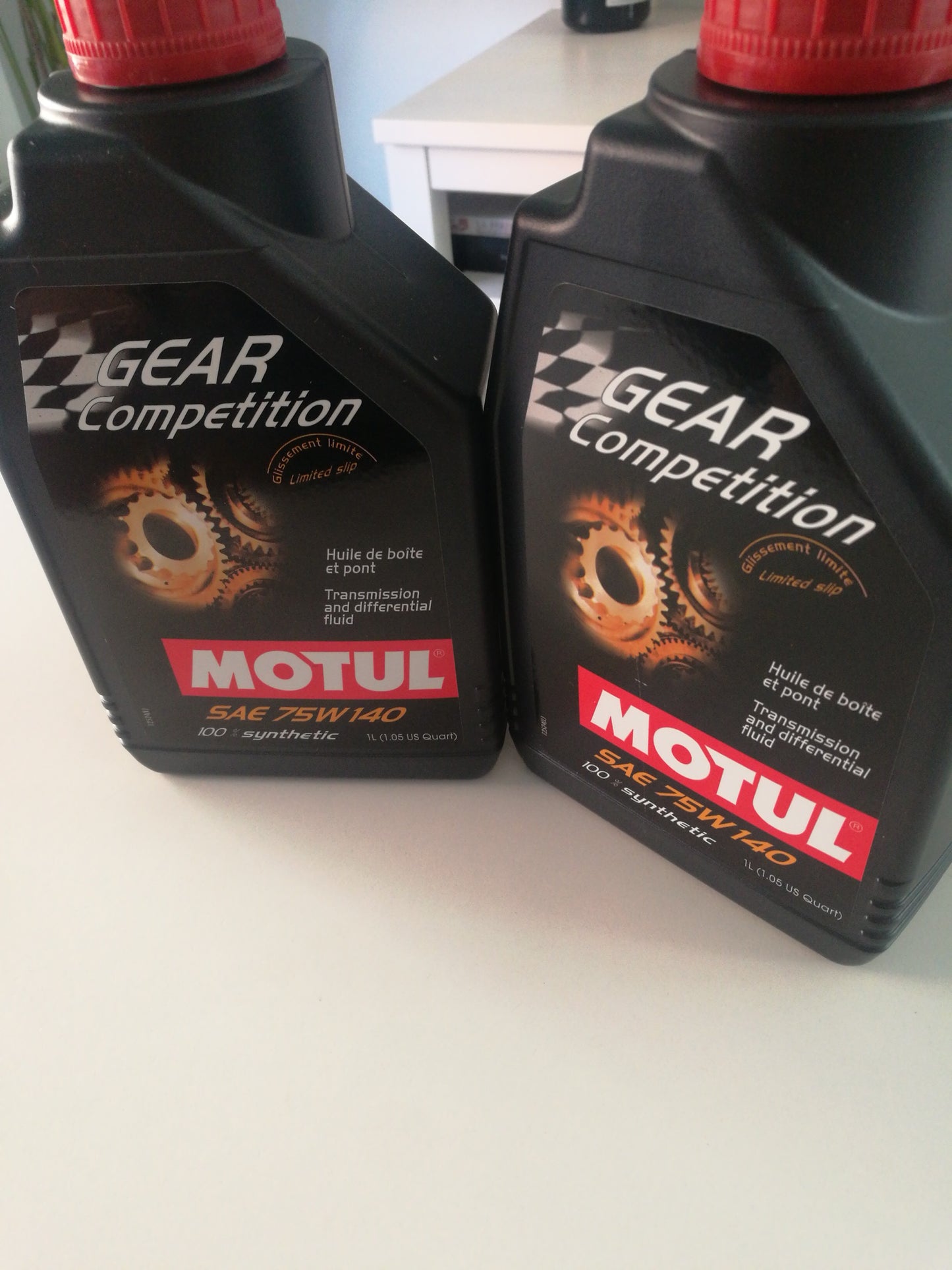 Abarth Aceite Oil Motul 1L Caja de Cambios Transmisión 75W/90, Gear 300 LS o Gear Competition 75W/140