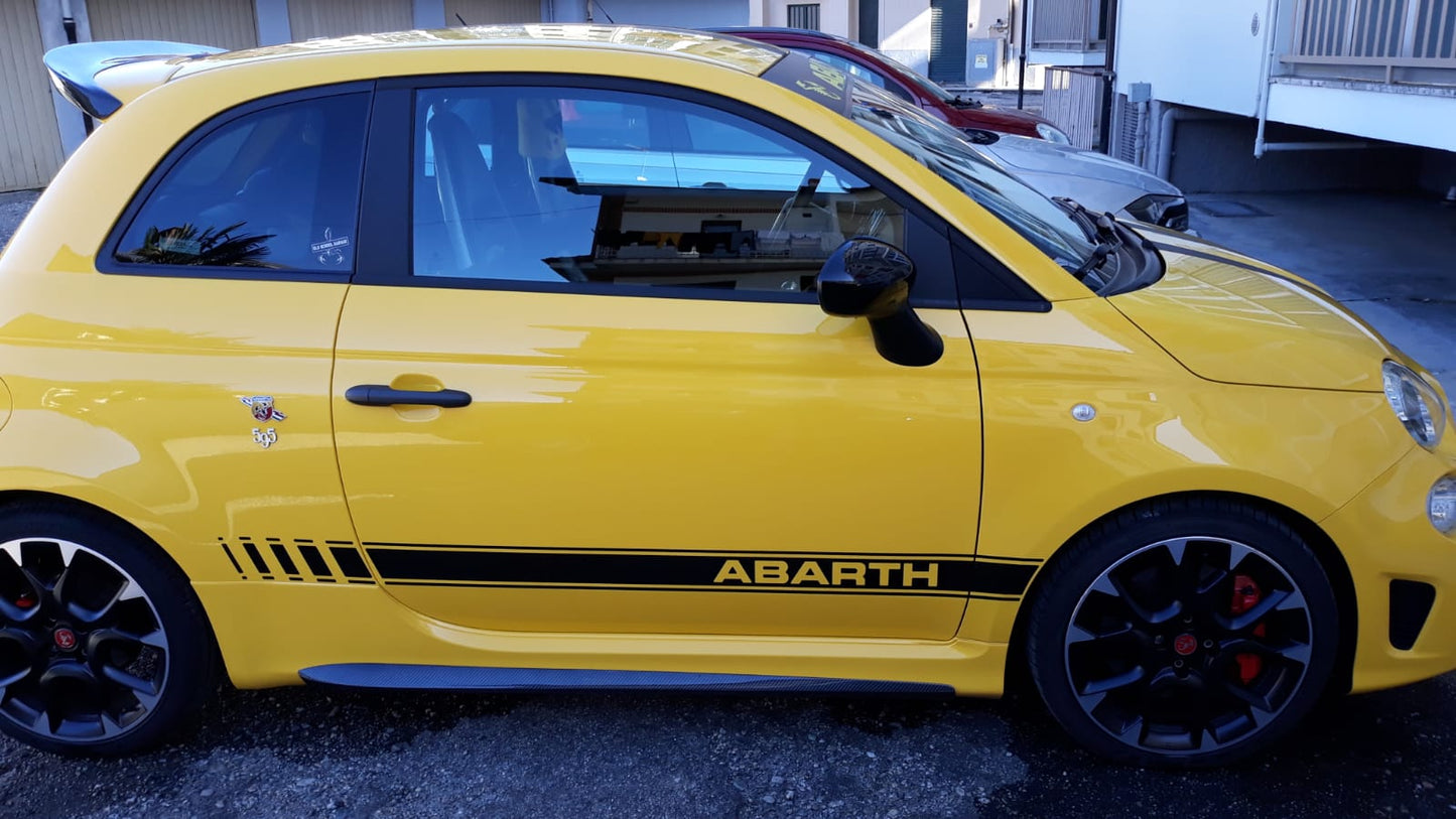 Abarth 500 Wide Side Skirts Biposto and 70th Anniversary Style