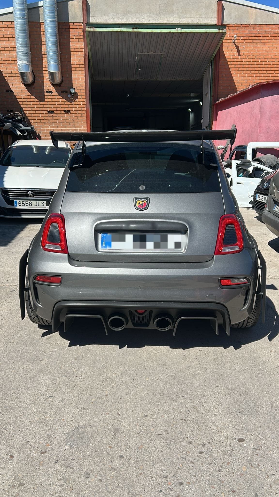 Abarth 500 All Model Canards Traseros Paragolpes Rear Bumper Fibra o Carbono CHD