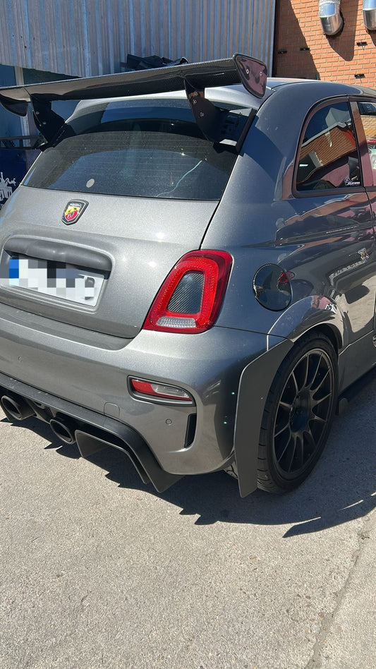 Abarth 500 All Model Canards Traseros Paragolpes Rear Bumper Fibra o Carbono CHD
