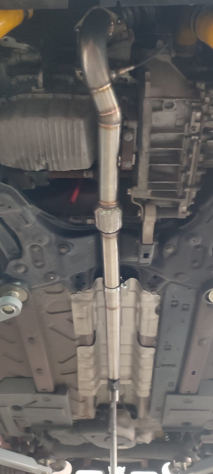 Abarth 500 All Model Central Exhaust Tramo Intermedio Central Silenced 63,5mm Escape con Silencioso o Libre