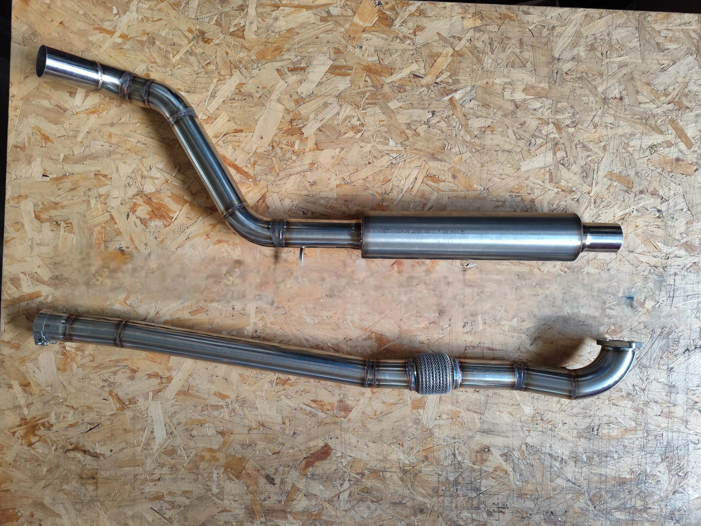Abarth 500 All Model Silencioso Intermedio 63,5mm (2,5") Central Silencer Exhaust