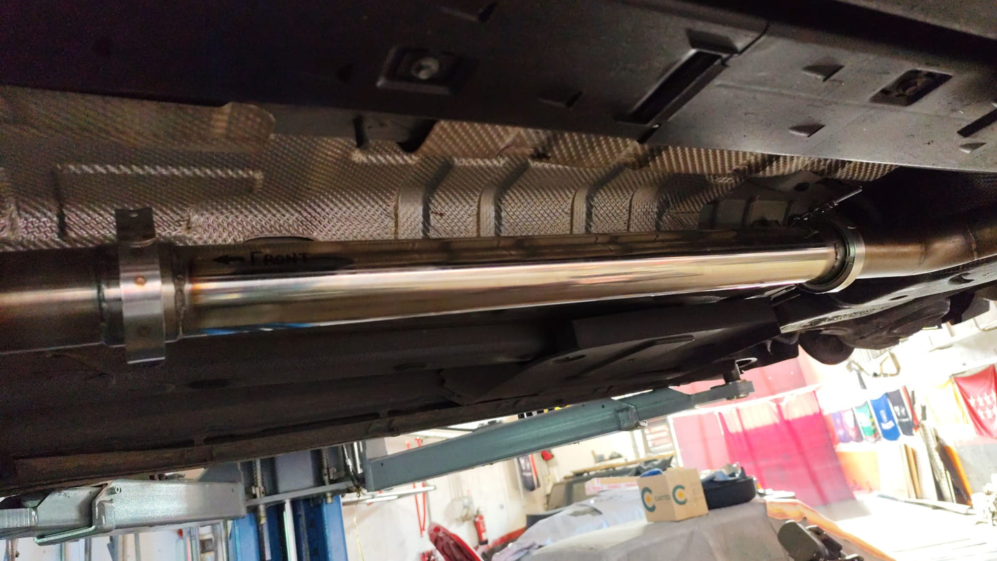 Abarth 500 All Model Central Exhaust Tramo Intermedio Central Silenced 63,5mm Escape con Silencioso o Libre