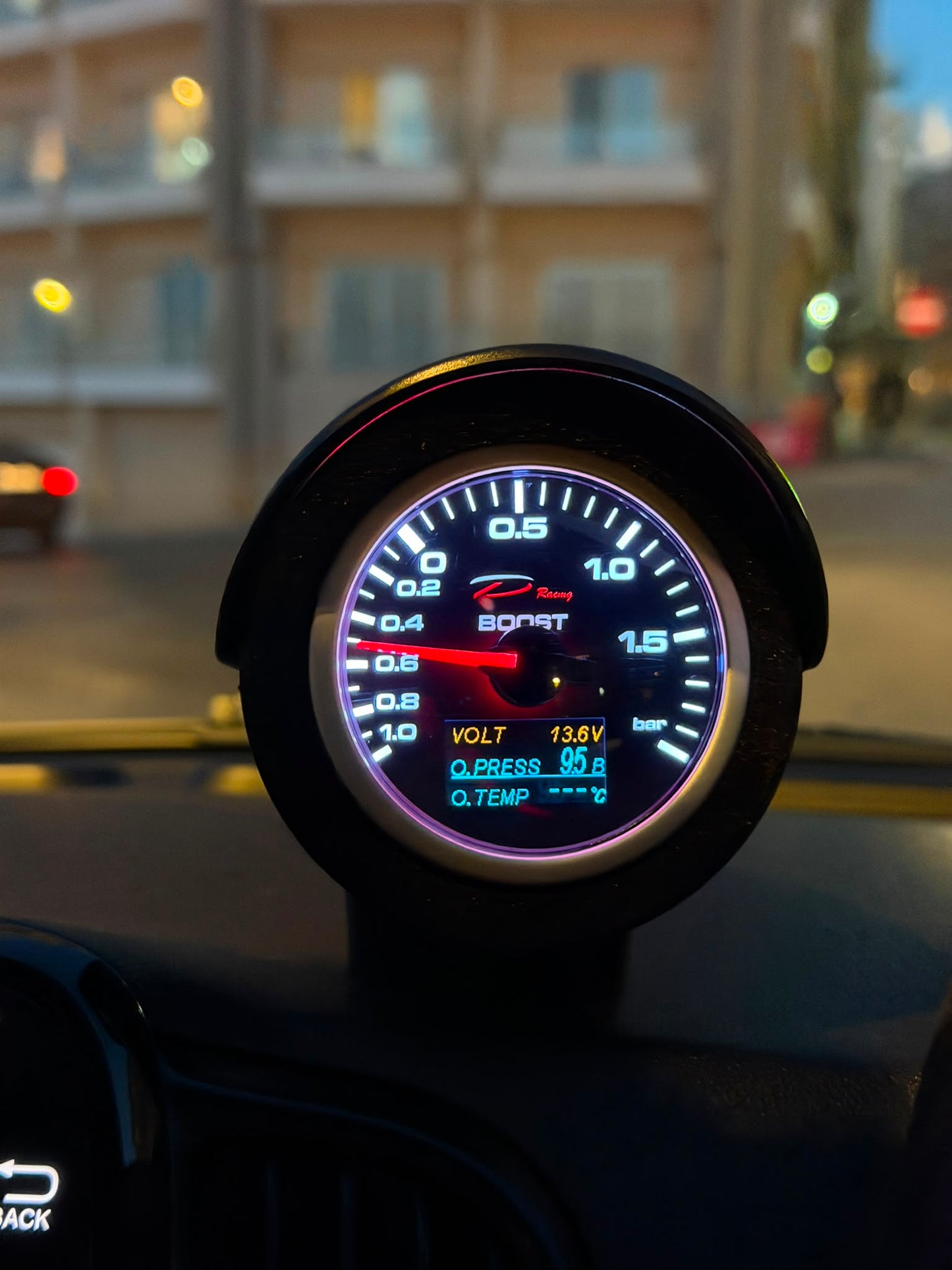 Abarth 500 All Model Kit Completo Reloj 60mm 4 en 1 Depo Racing Gauge Kit (Turbo, aceite y batería)