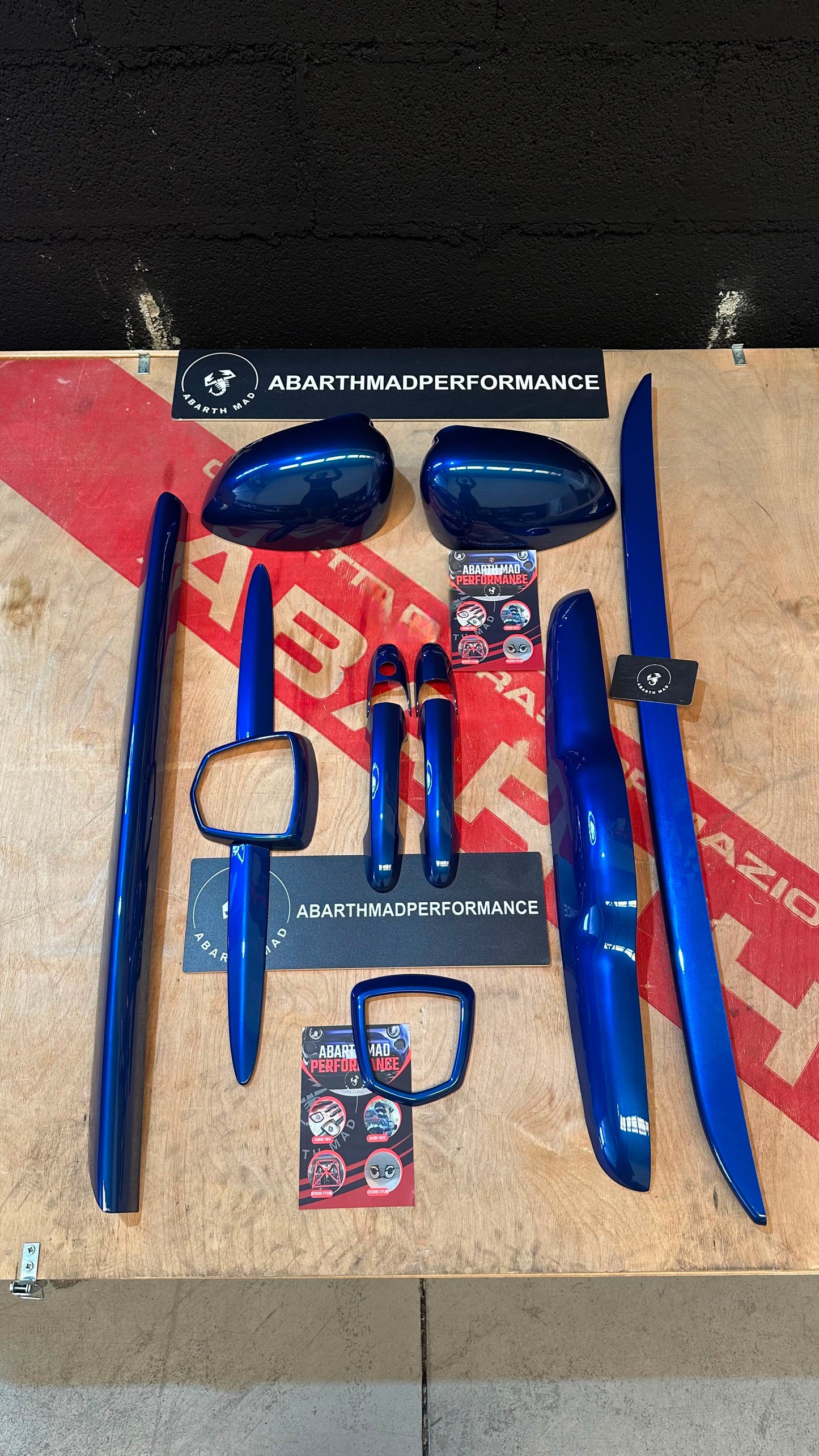Abarth Fiat 500 All Model Pack Exterior Cover Inserts Colores Molduras Emblemas 🔴🟡🔵
