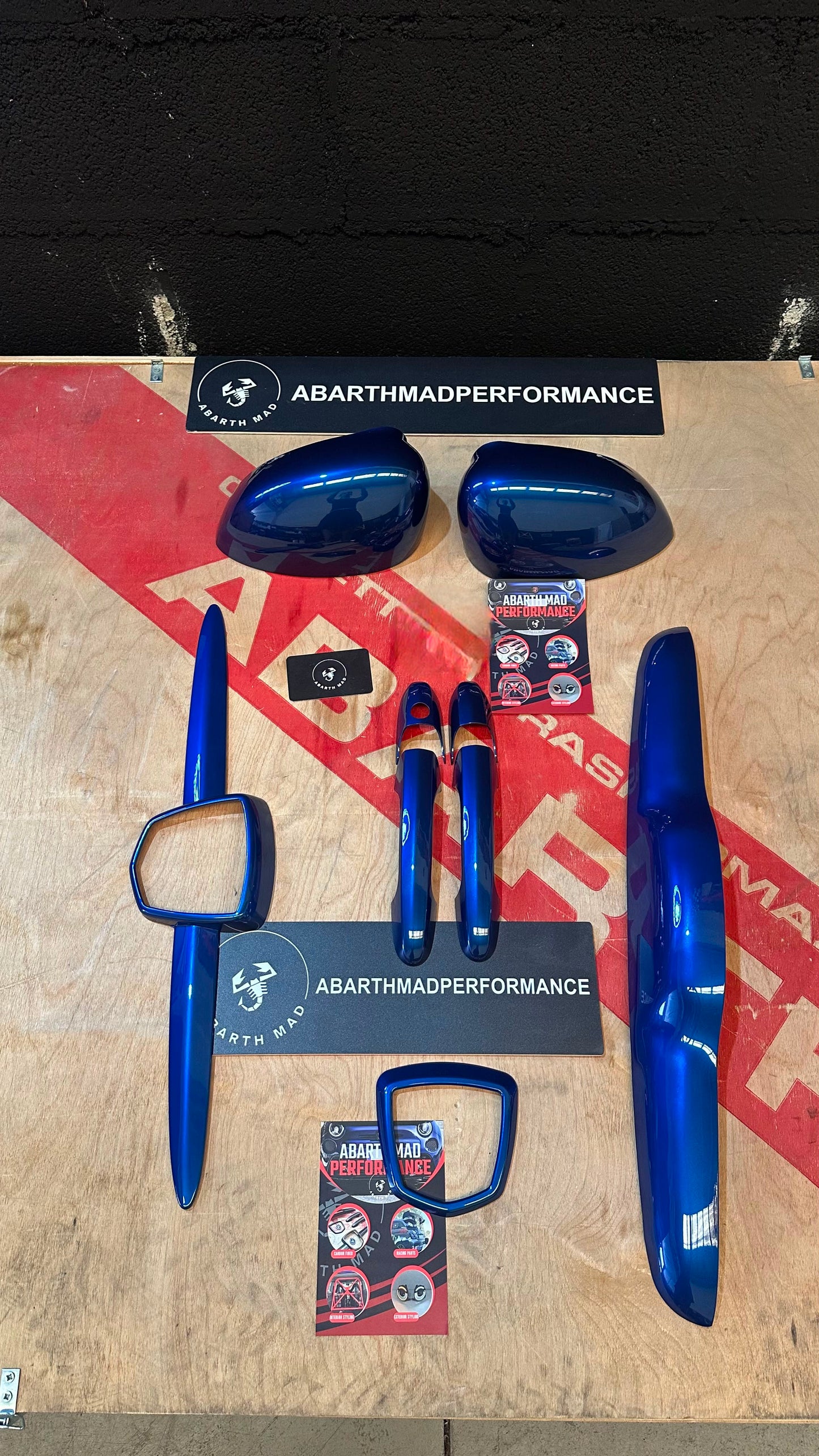 Abarth Fiat 500 All Model Pack Exterior Cover Inserts Colores Molduras Emblemas 🔴🟡🔵