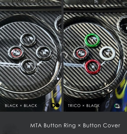 Abarth MTA Gear Rings Bandiera Italiana 🇮🇹 Cover in Fibra di Carbonio