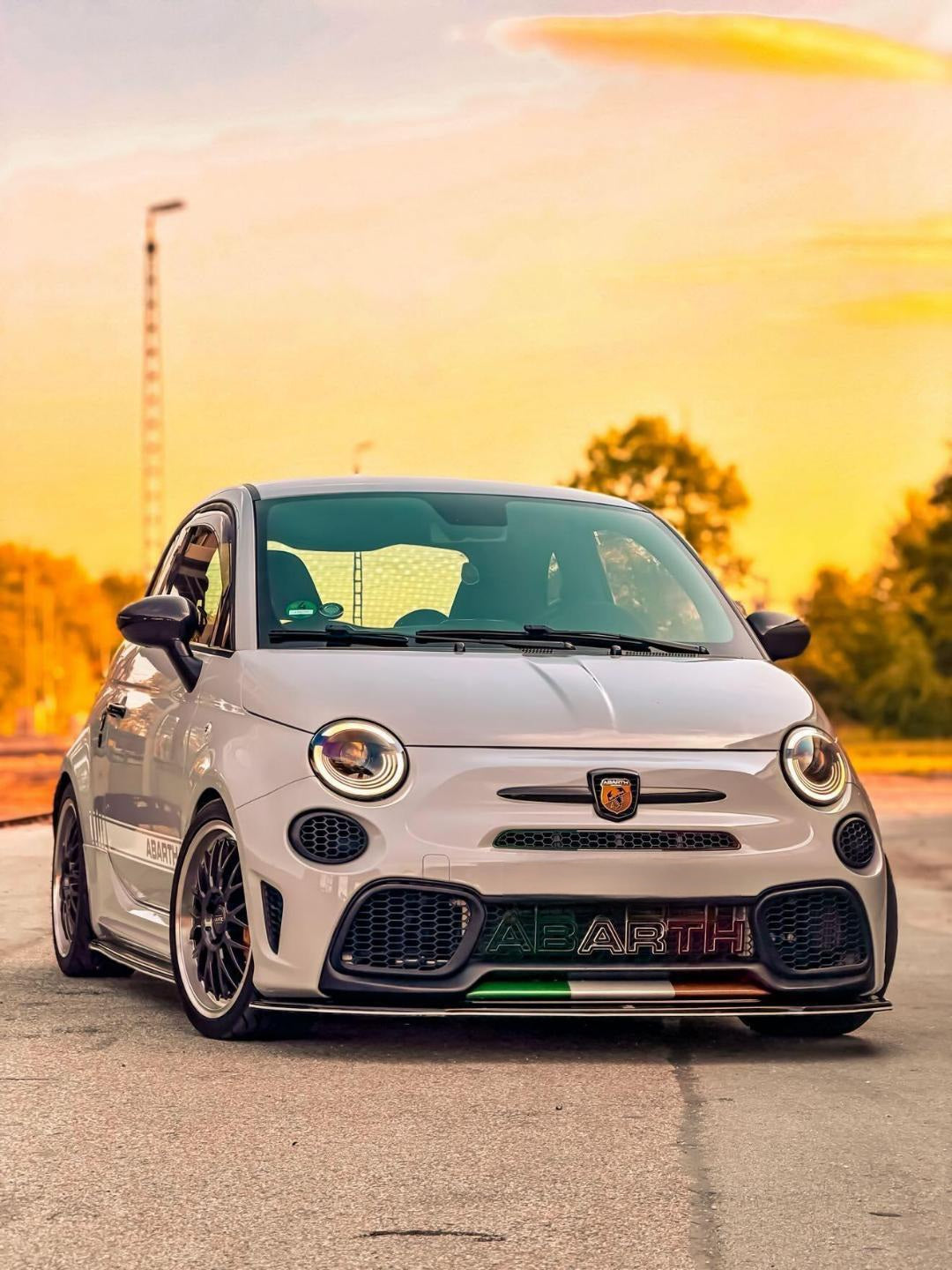 Abarth 2016+ Restyling Front Bumper Grille Honeycomb Set (2) Foglights Delete Paragolpes Delantero Rejilla Elimina Antinieblas
