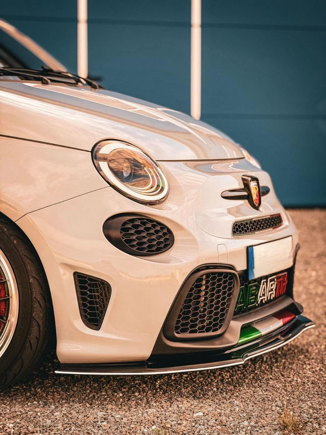 Abarth 2016+ Restyling Front Bumper Grille Honeycomb Set (2) Foglights Delete Paragolpes Delantero Rejilla Elimina Antinieblas
