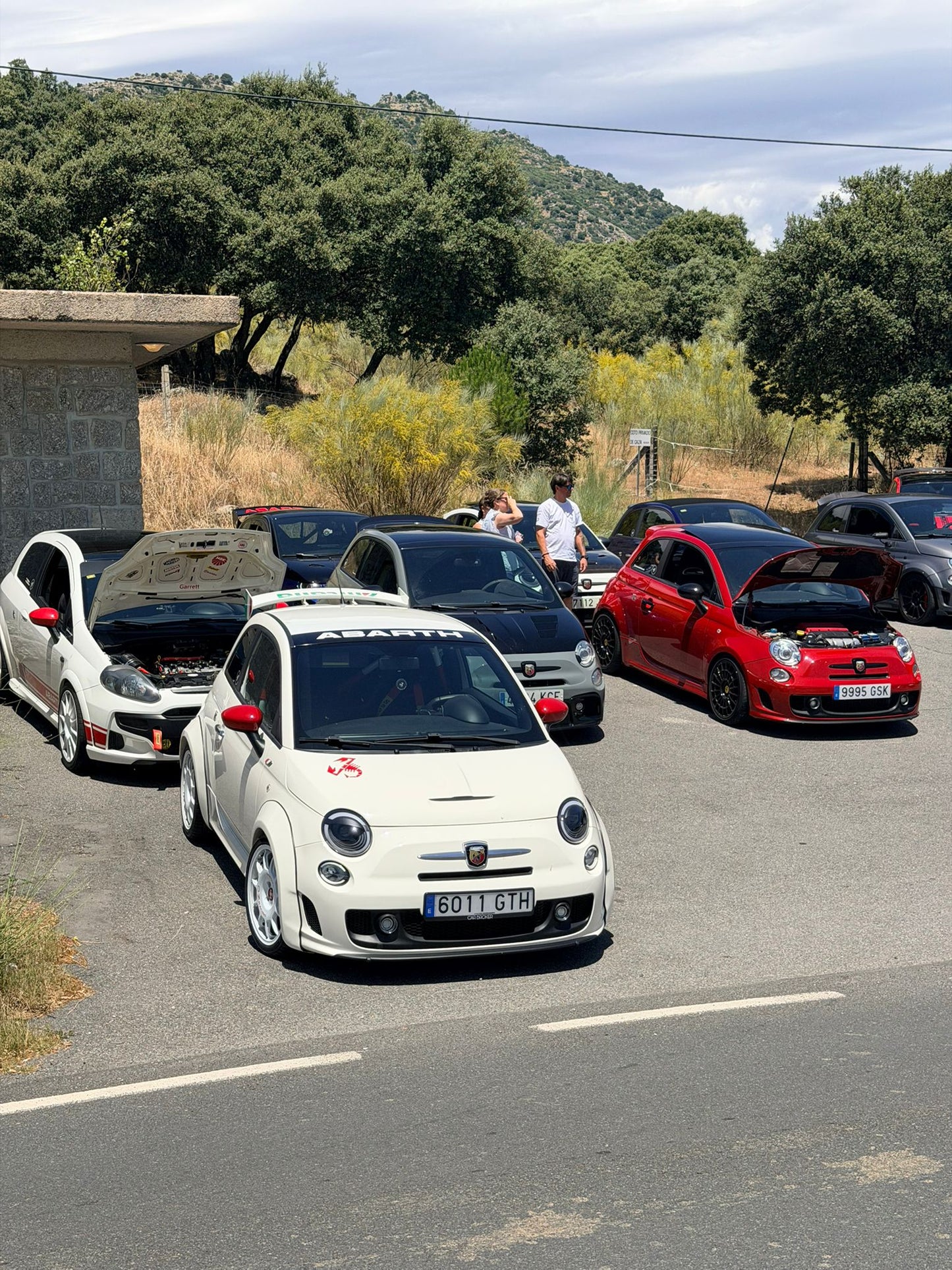 Abarth 500 All Model Custom Led Painted DRL Daylights Diurnos Faros Lights