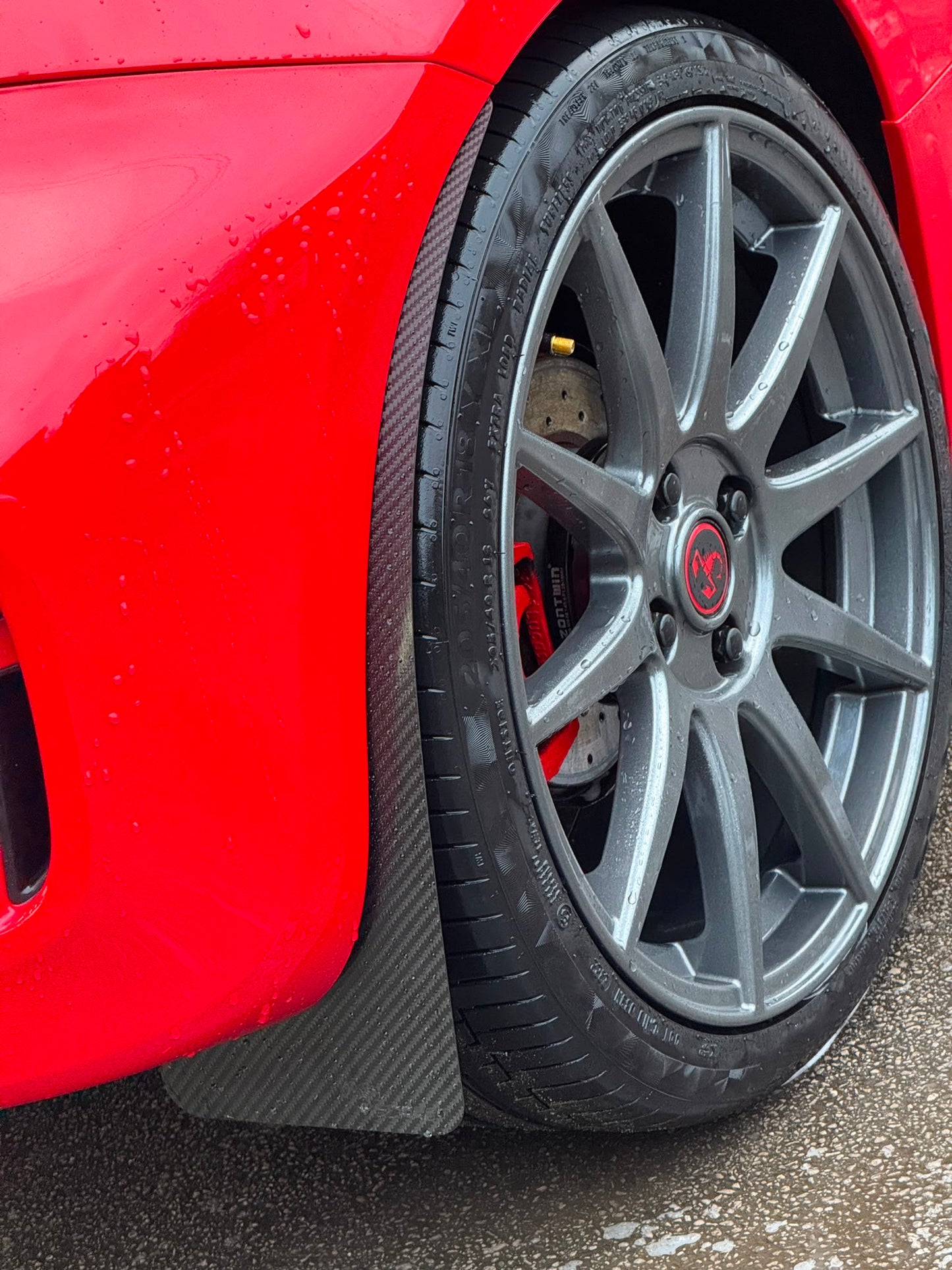 Abarth 500 All Model (4) Set CNC Carbon Fiber Fibra de Carbono Guardabarros Mudguards Flaps Genuine Small or Large