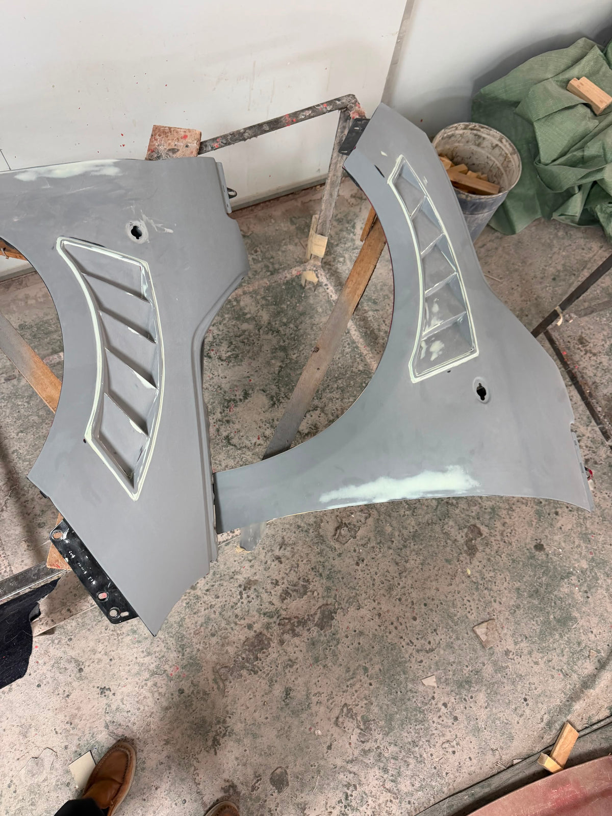 Abarth Fiat 500 All Model Front Agressive Style Fenders Vents (2) Aletas Laterales Delanteras Racing