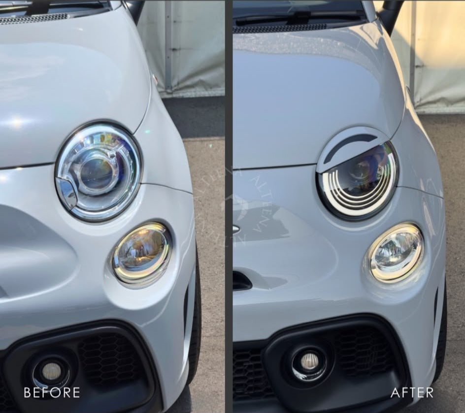 Cover faro Abarth Eye Angry Bad Look Angry Eyes ABS