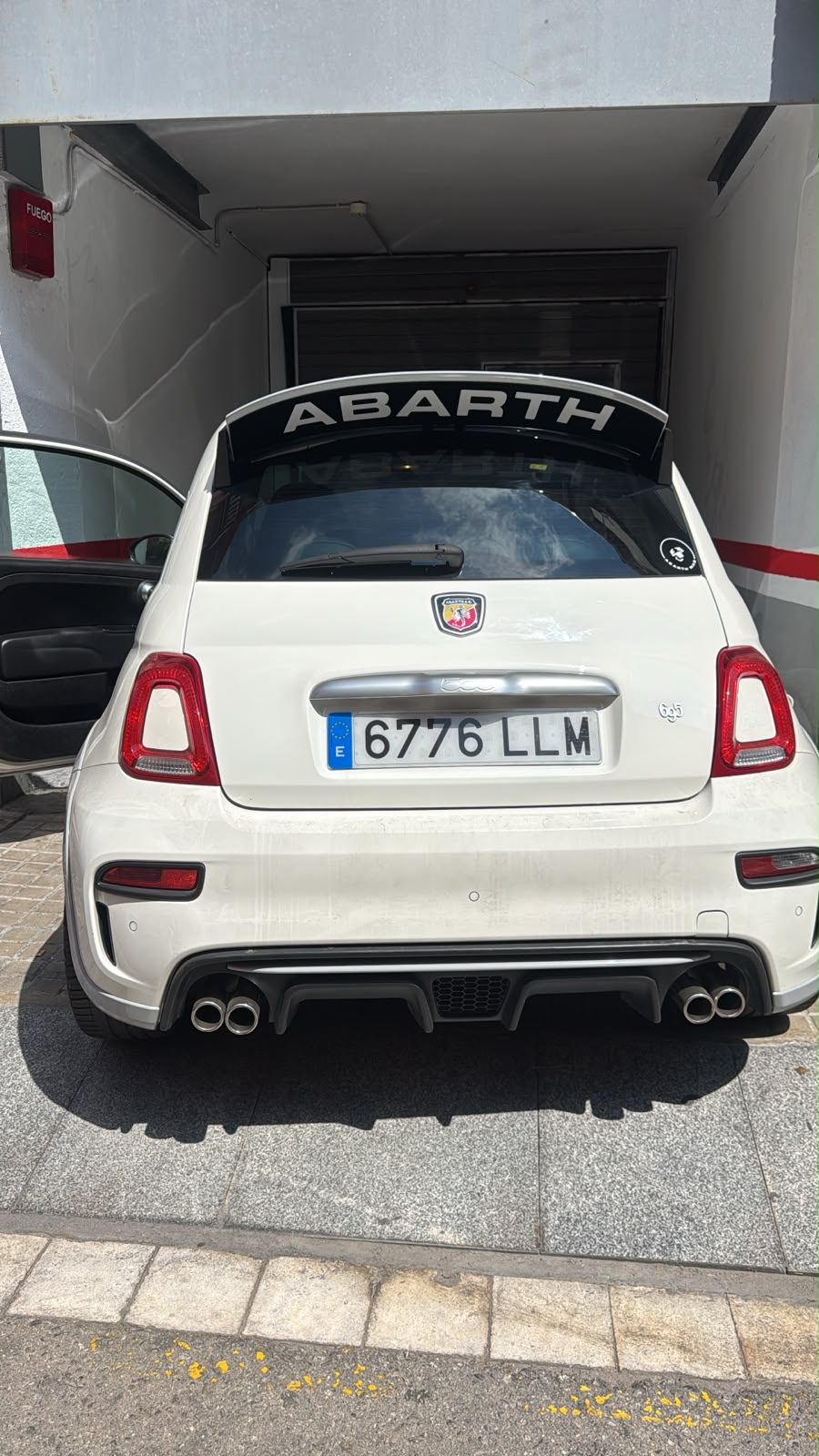 Abarth 500 All Model 70th Alerón Spoiler Original FCA Vinilo Letras Vinyl Letters
