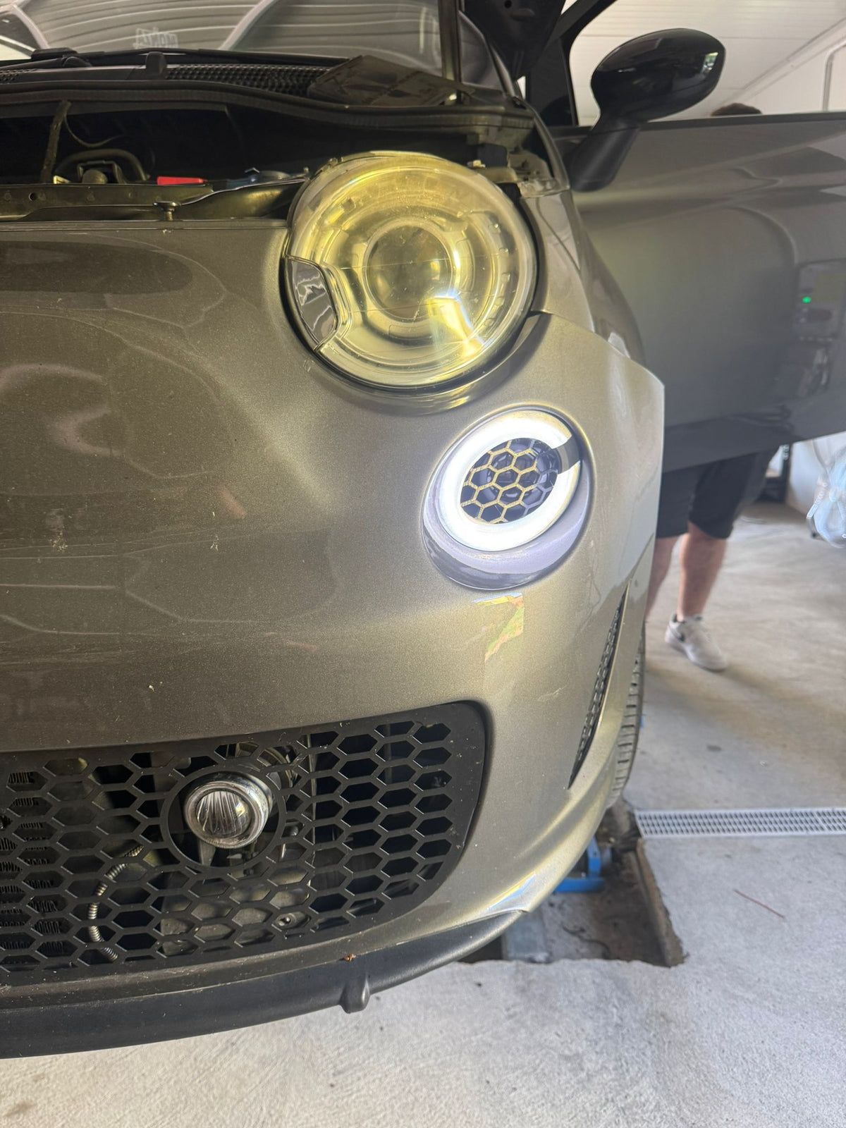 Abarth 500 All Model Custom Led Painted DRL Daylights Diurnos Faros Lights