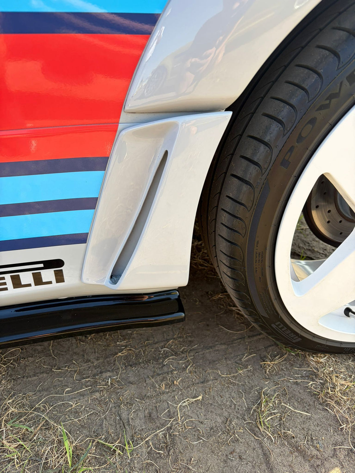 Abarth 500 All Model Side Arches Air Vents (2) Fiberglass FRP Entradas Aire Laterales