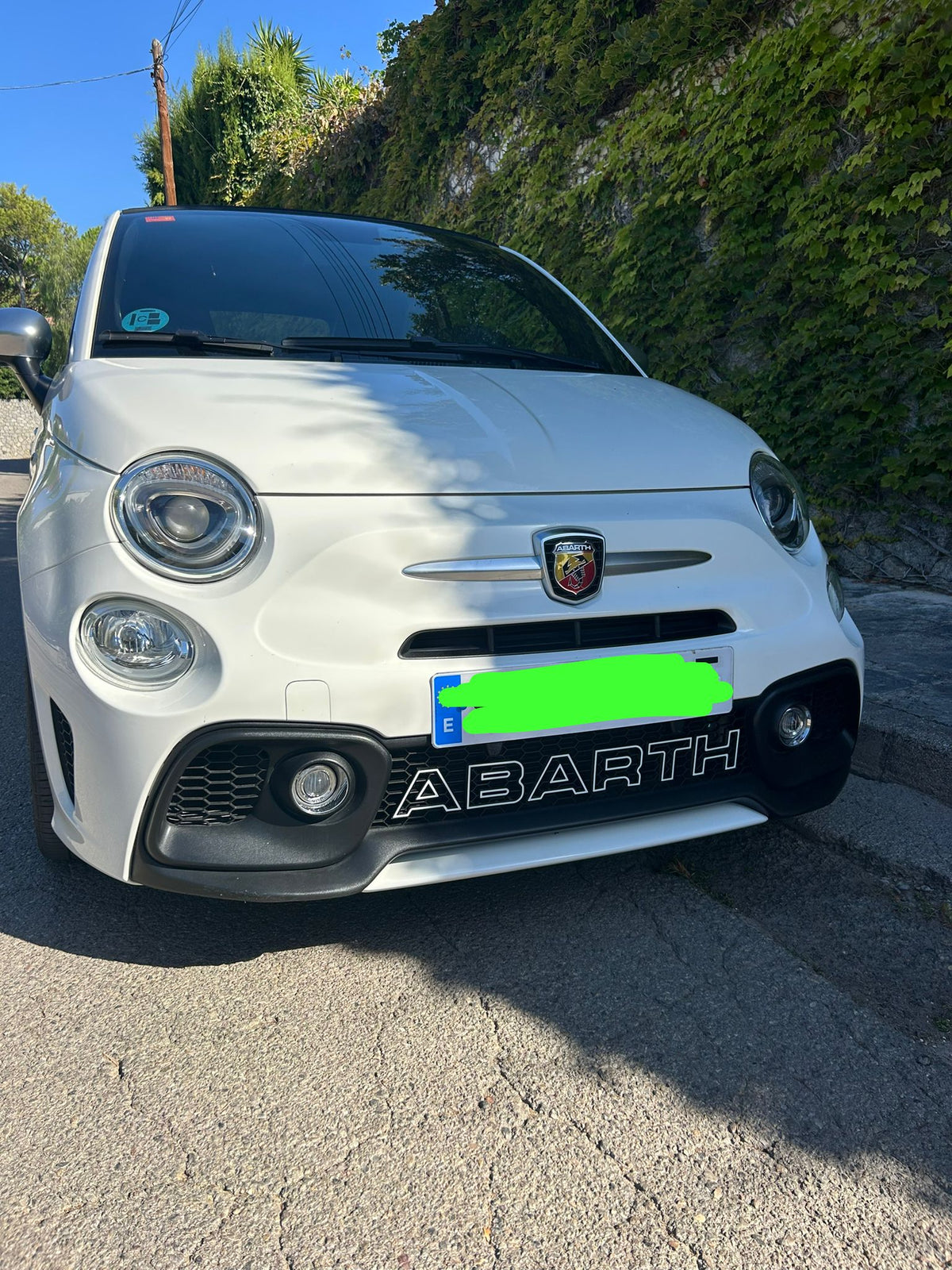 New!! Abarth 2016+ Restyling 3D Easy Fit Letras Clip Letters Front Bumper Grille Rejilla Delantera