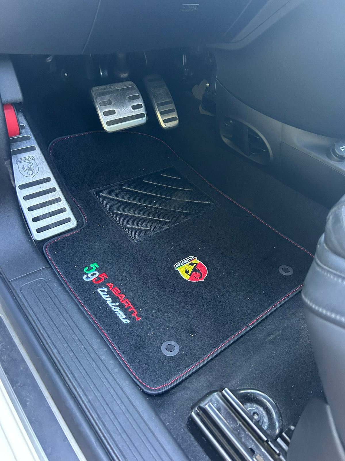 Abarth Kit Set 4 Alfombrillas Velour Personalizadas Floor Mats Custom