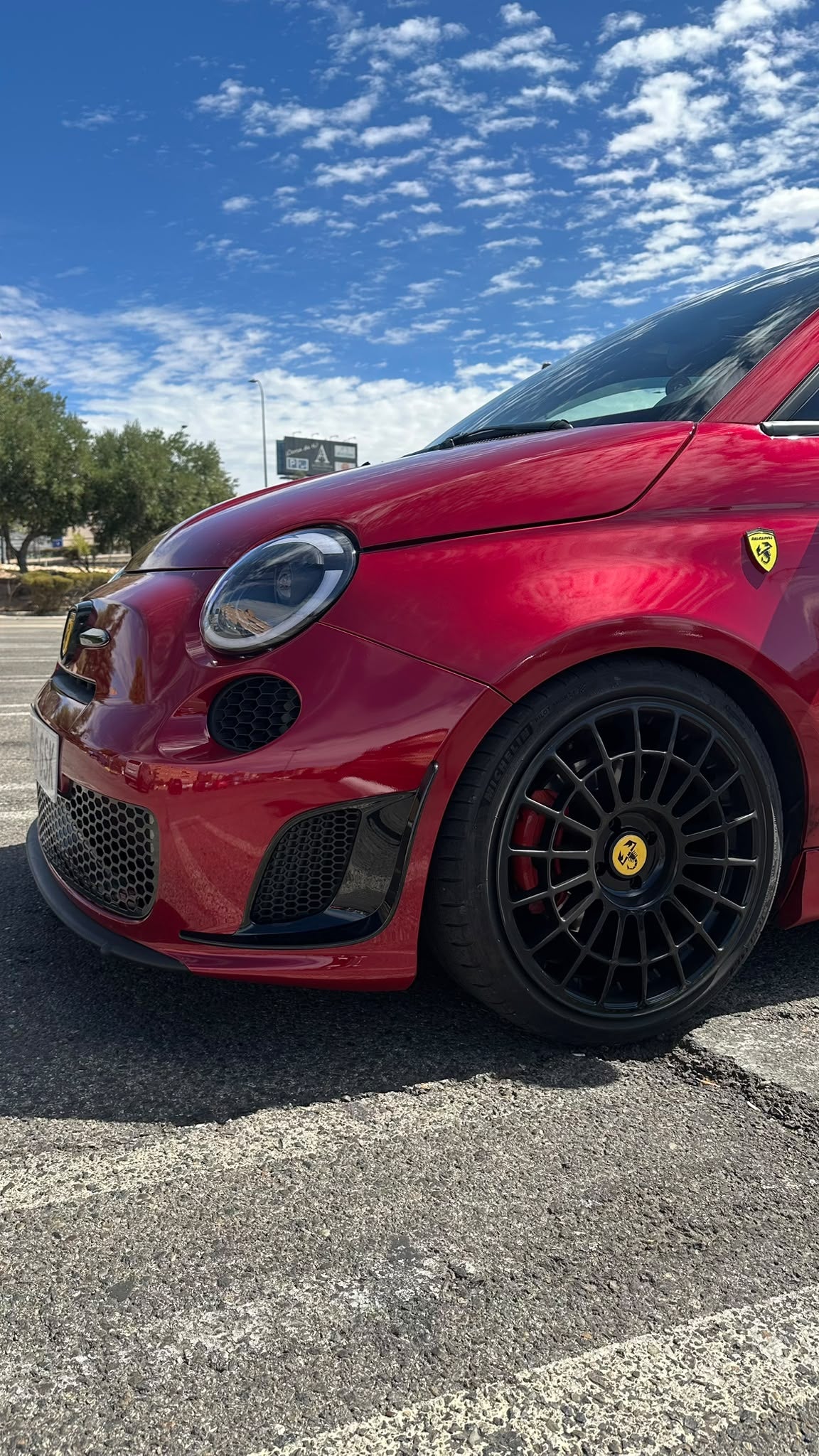 Abarth 500 All Model Black Gloss ABS (2) Flap Canards Side Grille Extreme Rejilla Lateral Alerones