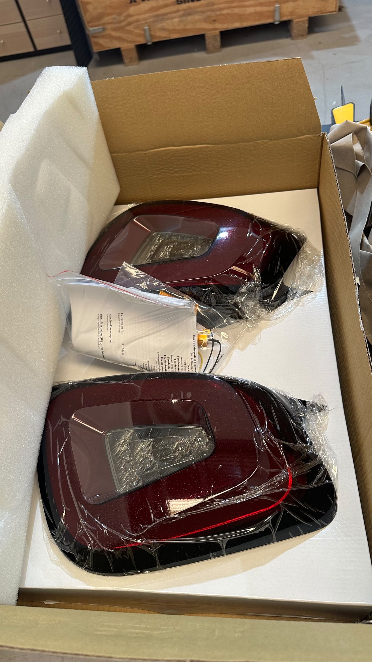 New!! Abarth 2016+ Restyling Led Rear Lights Faros Traseros Grey, White, Red or Dark Red