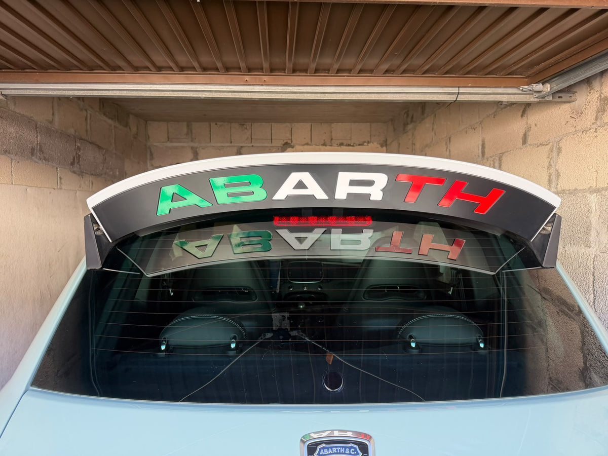 Abarth 500 All Model 70th Spoiler Original FCA Vinyl Letters