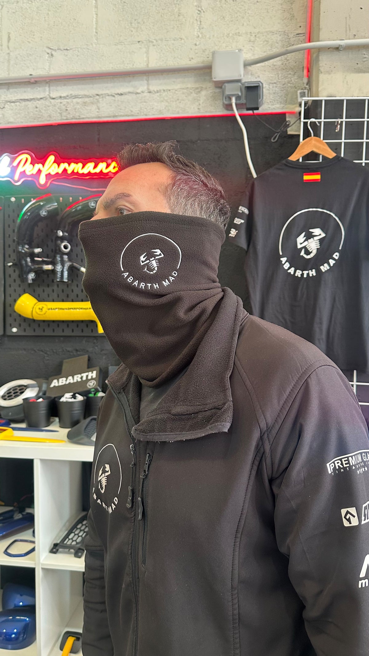 Abarth Mad Velvet Bandana Braga Terciopelada Ajustable