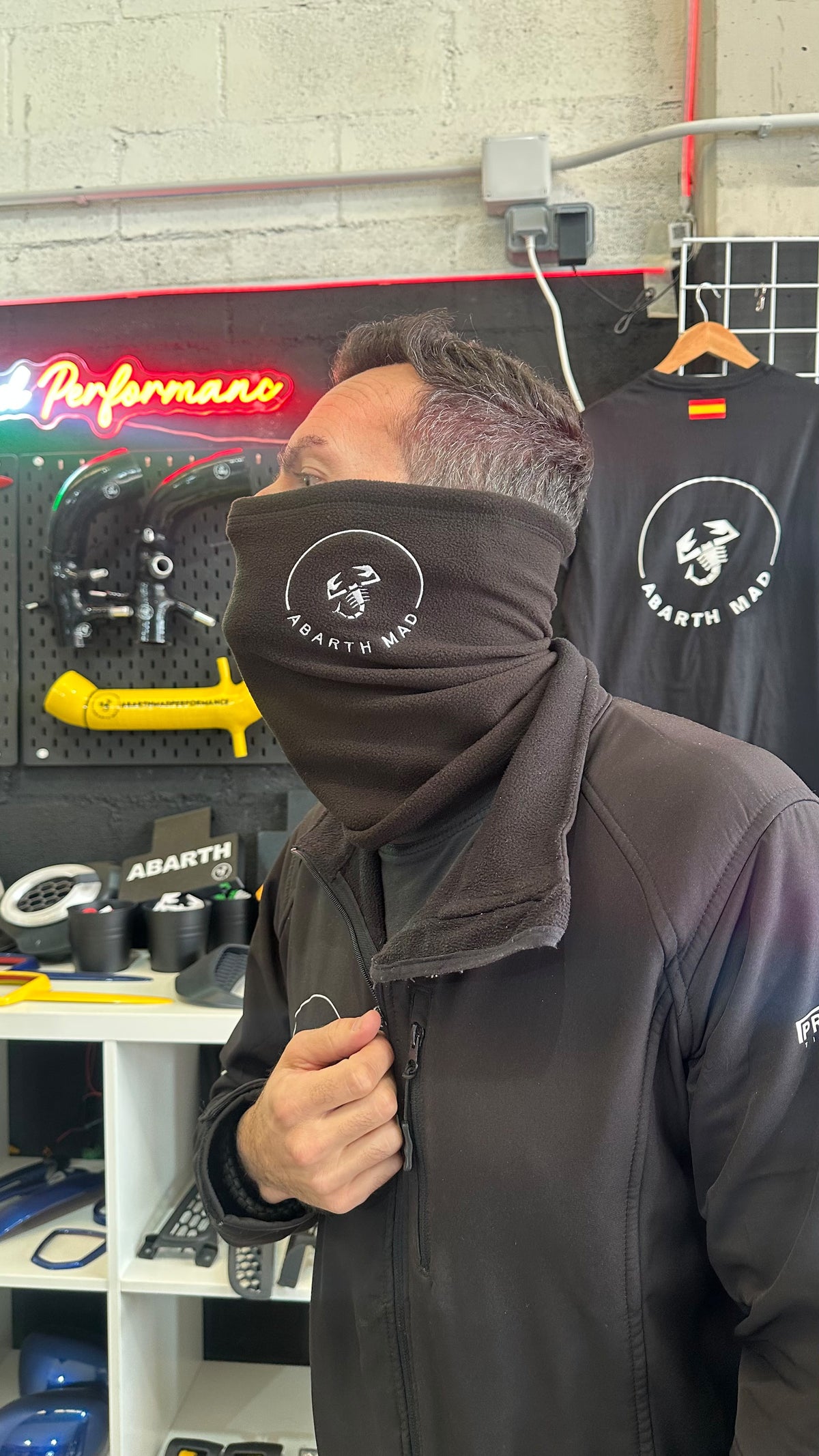 Abarth Mad Velvet Bandana Braga Terciopelada Ajustable
