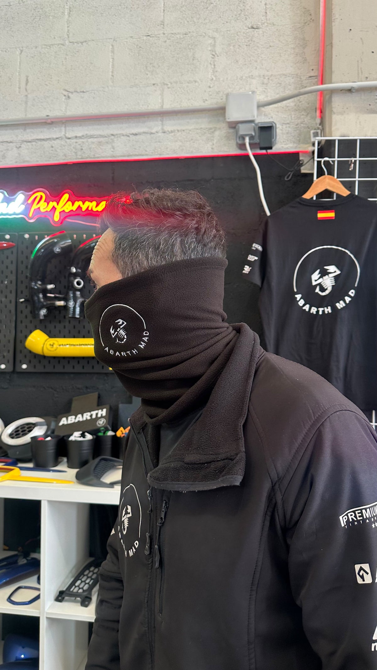 Abarth Mad Velvet Bandana Braga Terciopelada Ajustable