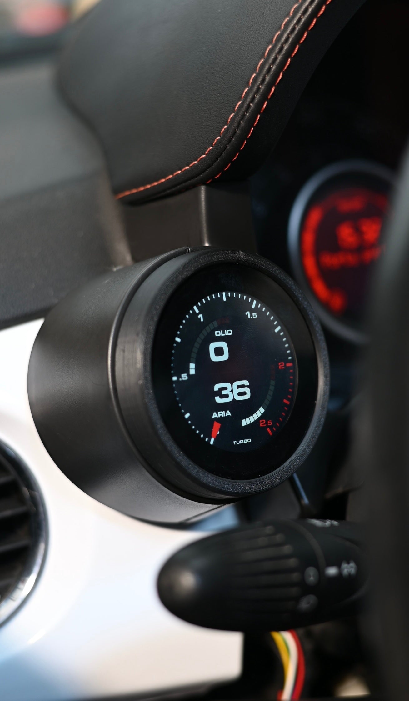 PRE ORDER!! Abarth 500 All Model Gauge Reloj Manómetro Digital OBD Plug & Play 80mm