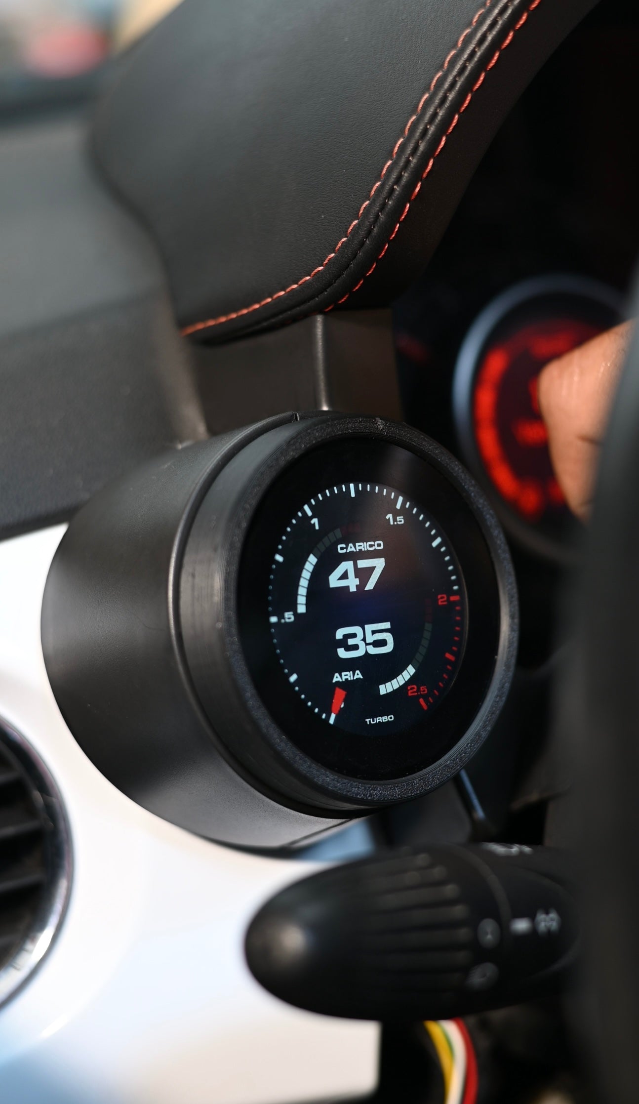 PRE ORDER!! Abarth 500 All Model Gauge Reloj Manómetro Digital OBD Plug & Play 80mm