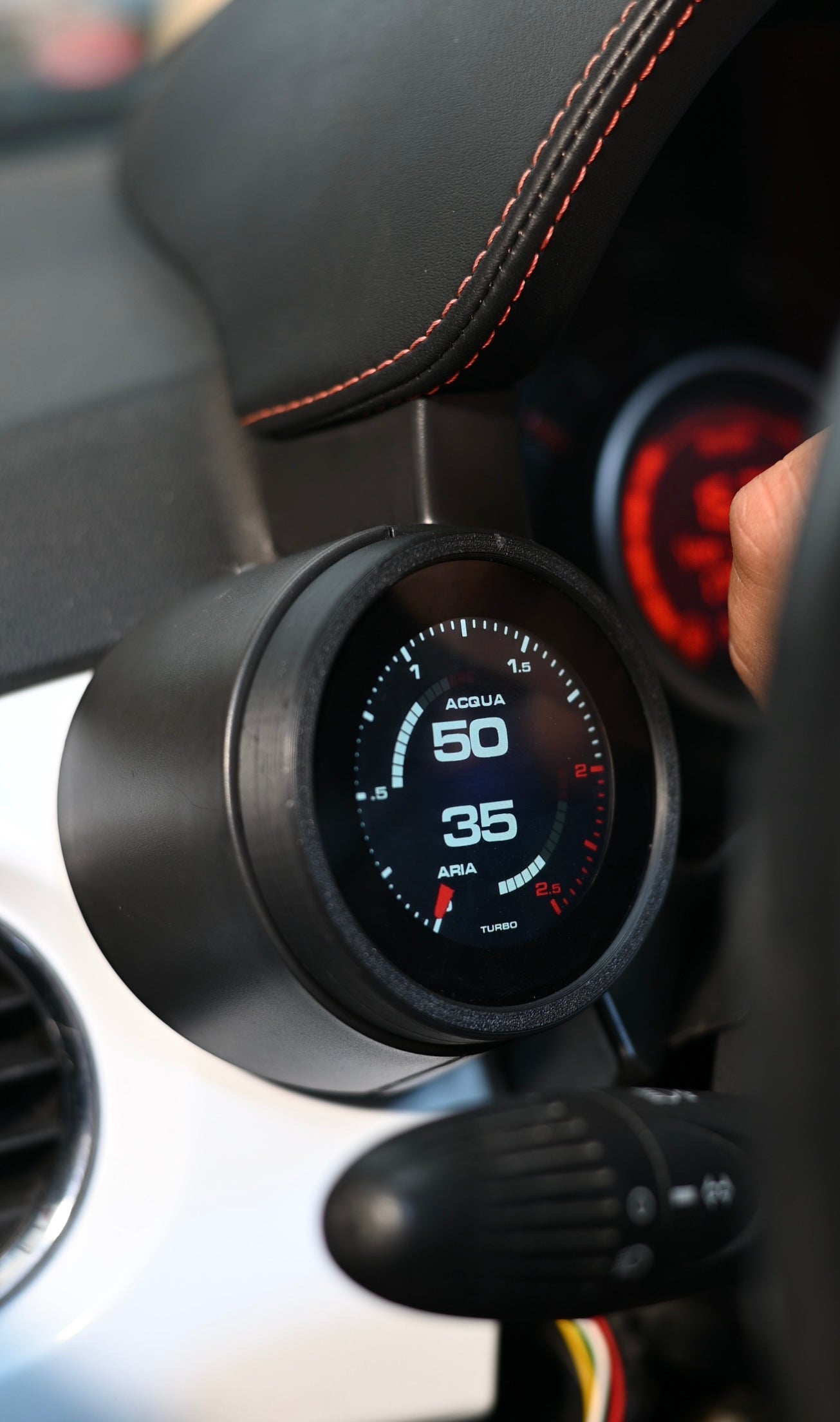 PRE ORDER!! Abarth 500 All Model Gauge Reloj Manómetro Digital OBD Plug & Play 80mm