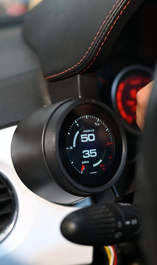 PRE ORDER!! Abarth 500 All Model Gauge Reloj Manómetro Digital OBD Plug & Play 80mm