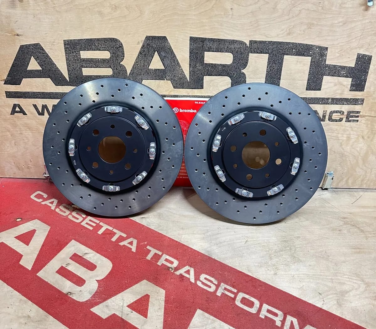 Dischi Abarth (2) Brembo Original OEM 305mm per pinza BREMBO